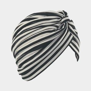 Baddie Black and White Turban
